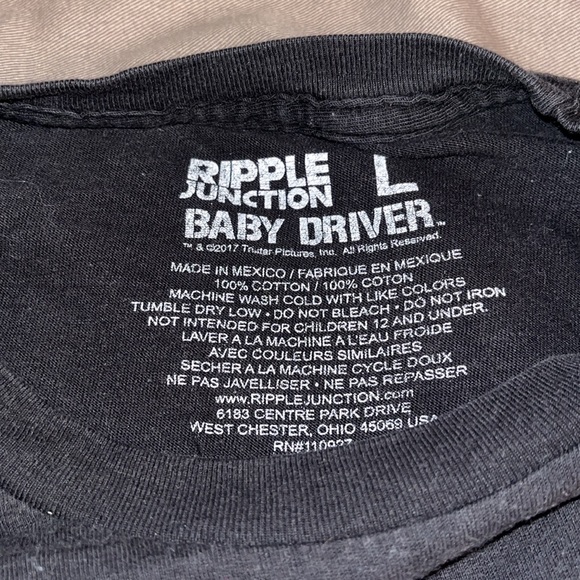 Baby Driver (Film) Black T-Shirt - Picture 2 of 3